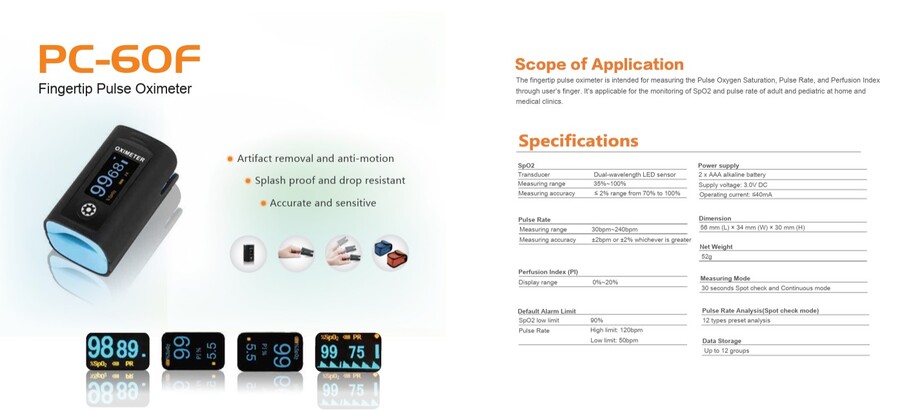 Pulse oximeter 60F